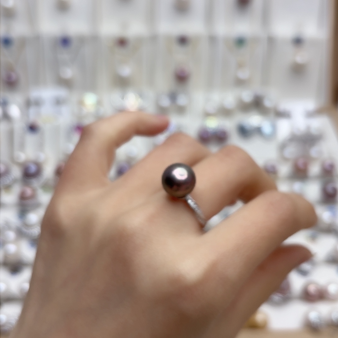 淡水珍珠颈饰银S925镶嵌