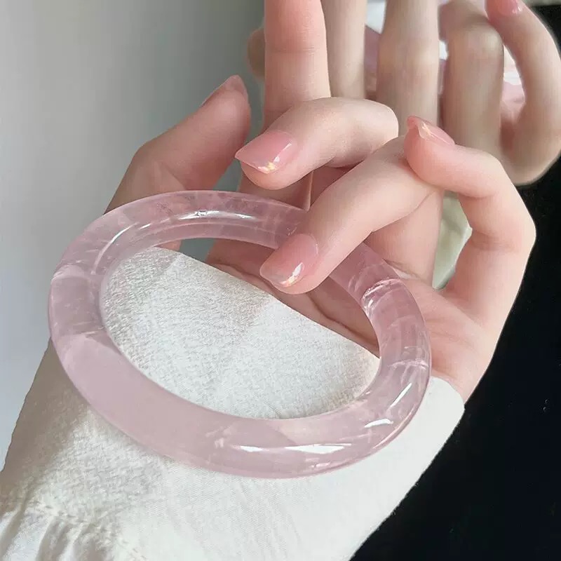 桃之夭夭.冰透气泡手镯28545