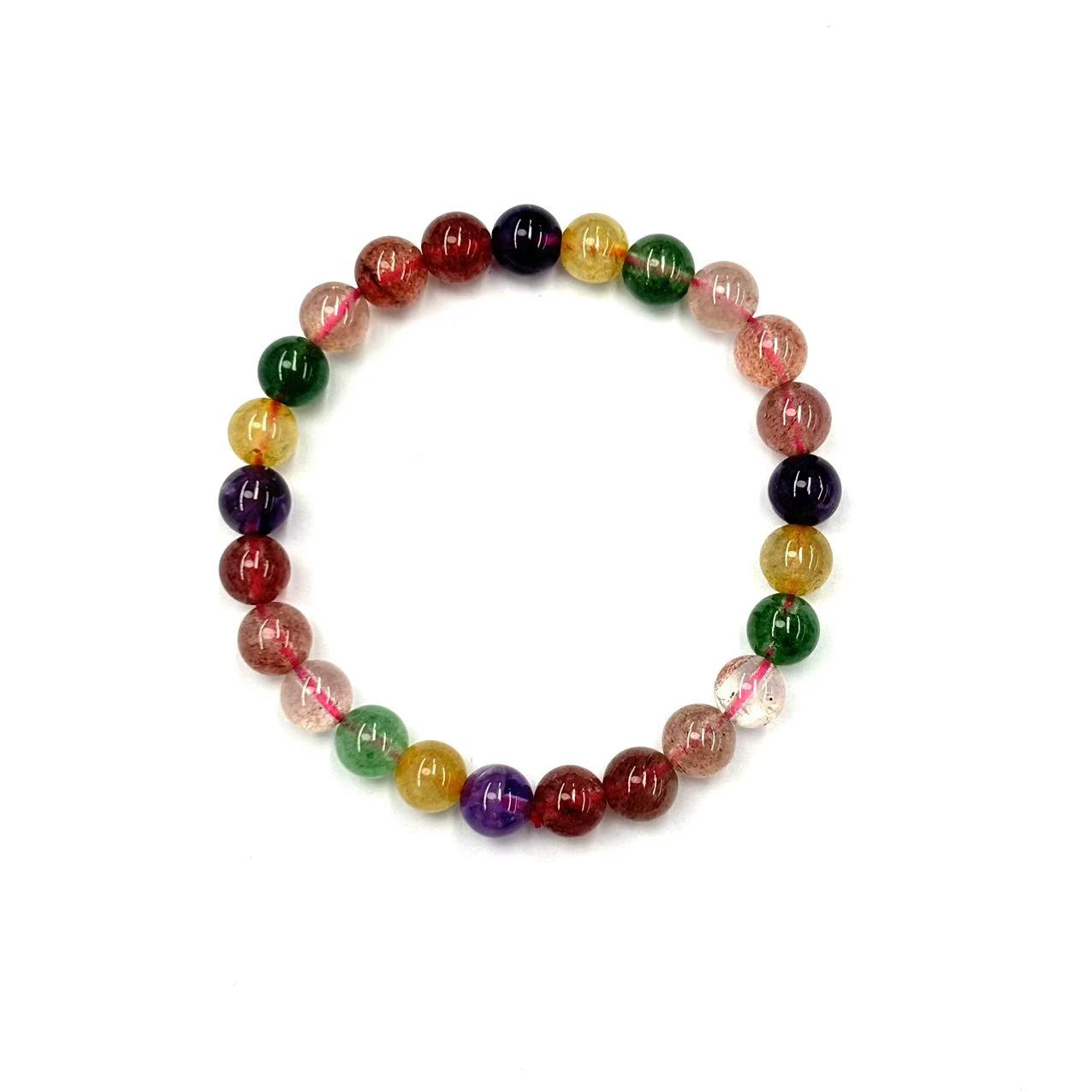 s1152-轻奢设计款多宝水晶素圈圆珠手链-赠礼盒