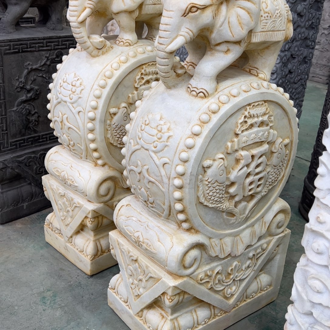 飞***翔汉白玉门墩 不包邮！