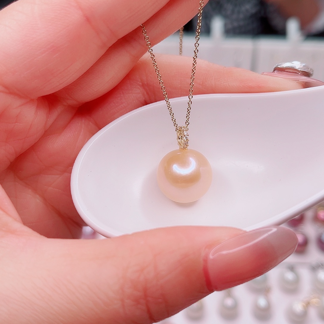 合金淡水珍珠吊坠(赠链)
