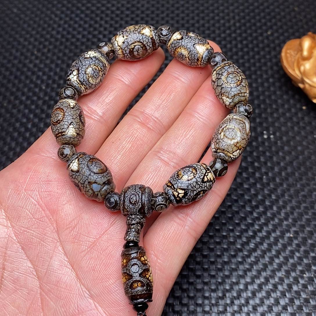 玛瑙/玉髓手链未镶嵌心**海