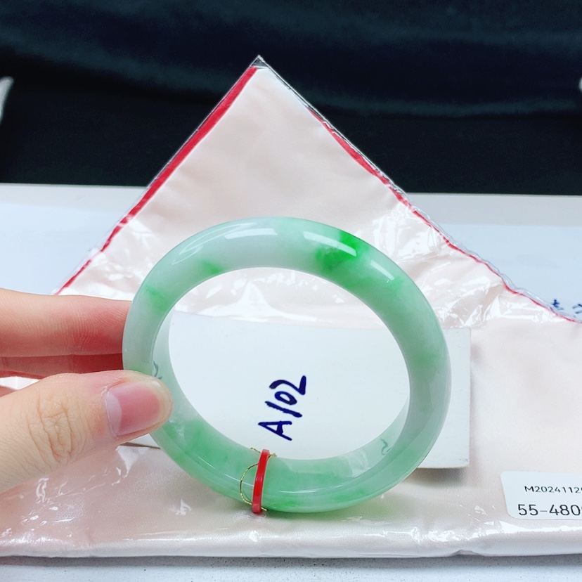 【闪购商品】翡翠手镯未镶嵌天然缅甸a货手镯55
