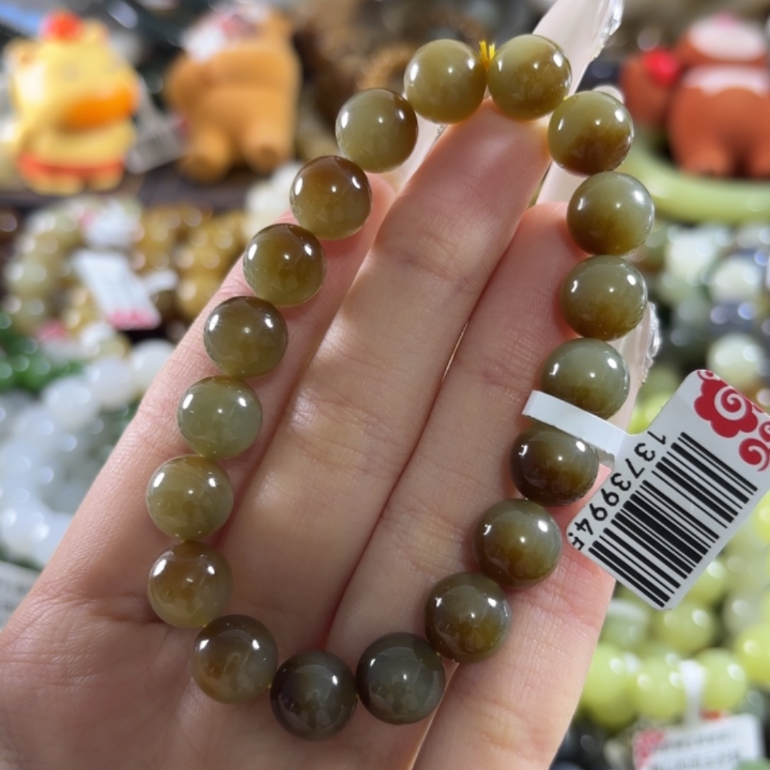 和田玉未镶嵌手链173