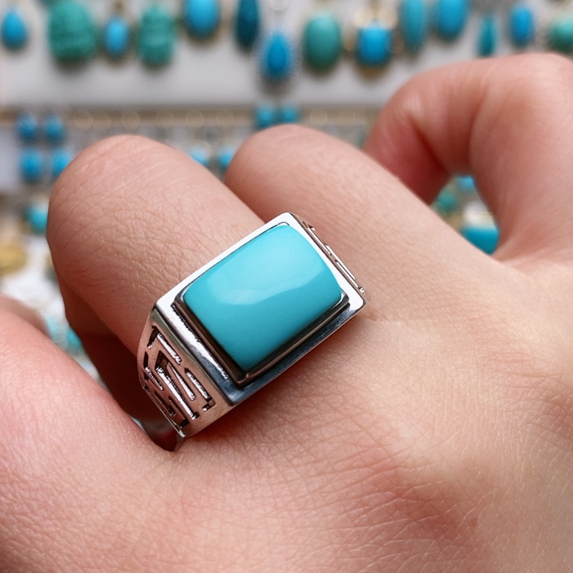 【闪购商品】绿松石珠宝奇石银S925镶嵌