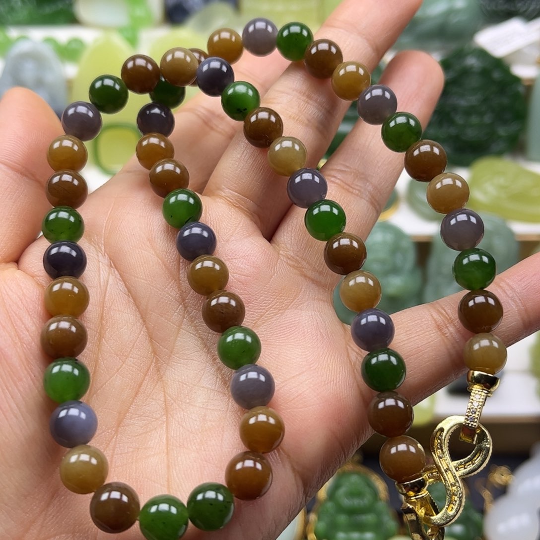 和田玉未镶嵌项链