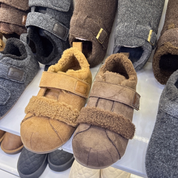 上新上新啦 羊羔绒魔术贴懒人鞋加绒保暖休闲鞋