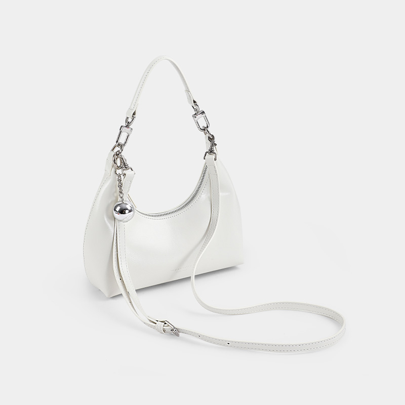 法式百搭设计师款简约风单肩单根优雅风女士腋下时尚