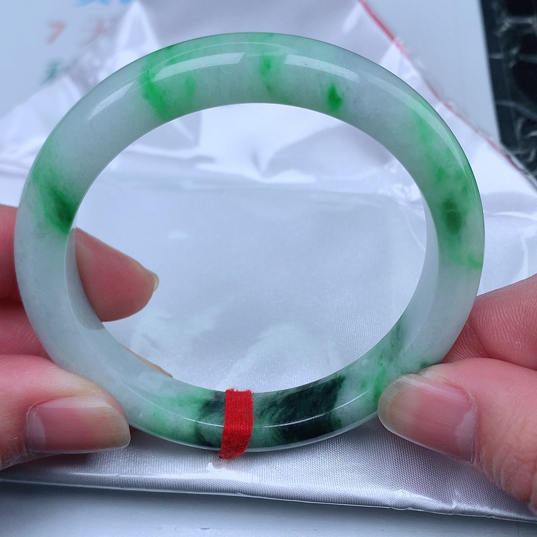 翡翠手镯未镶嵌天然60-61