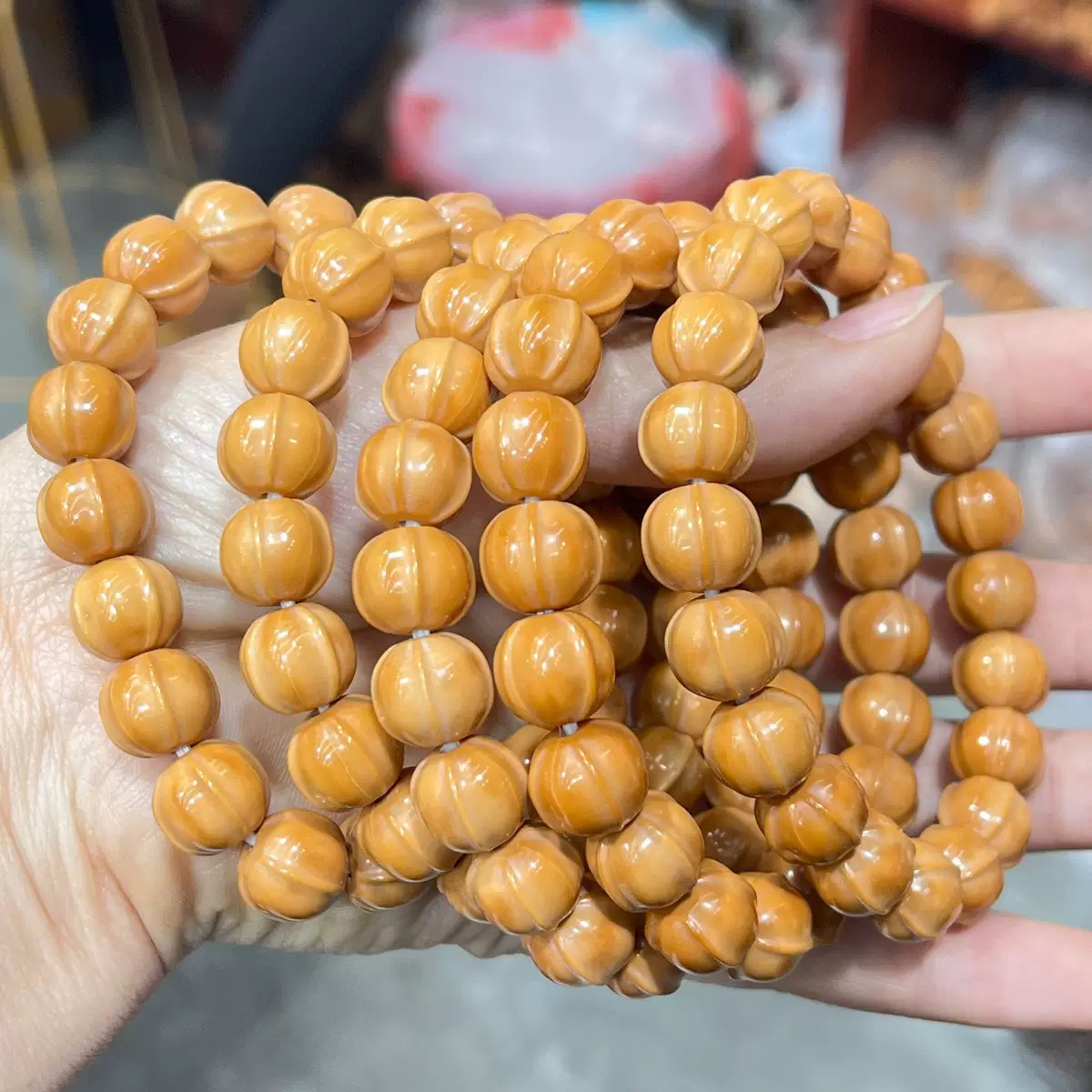 新品天然猴头鲨鱼背盘玩手串手链文玩时尚饰品