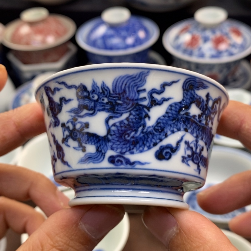 【闪购商品】景德镇青花主人杯