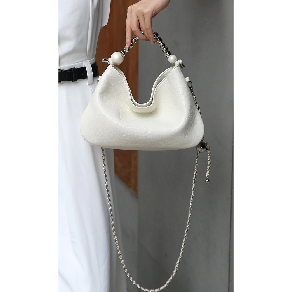 【若汐Rosalie】SKL-7089-椰果白轻奢时尚气质百搭女士包包