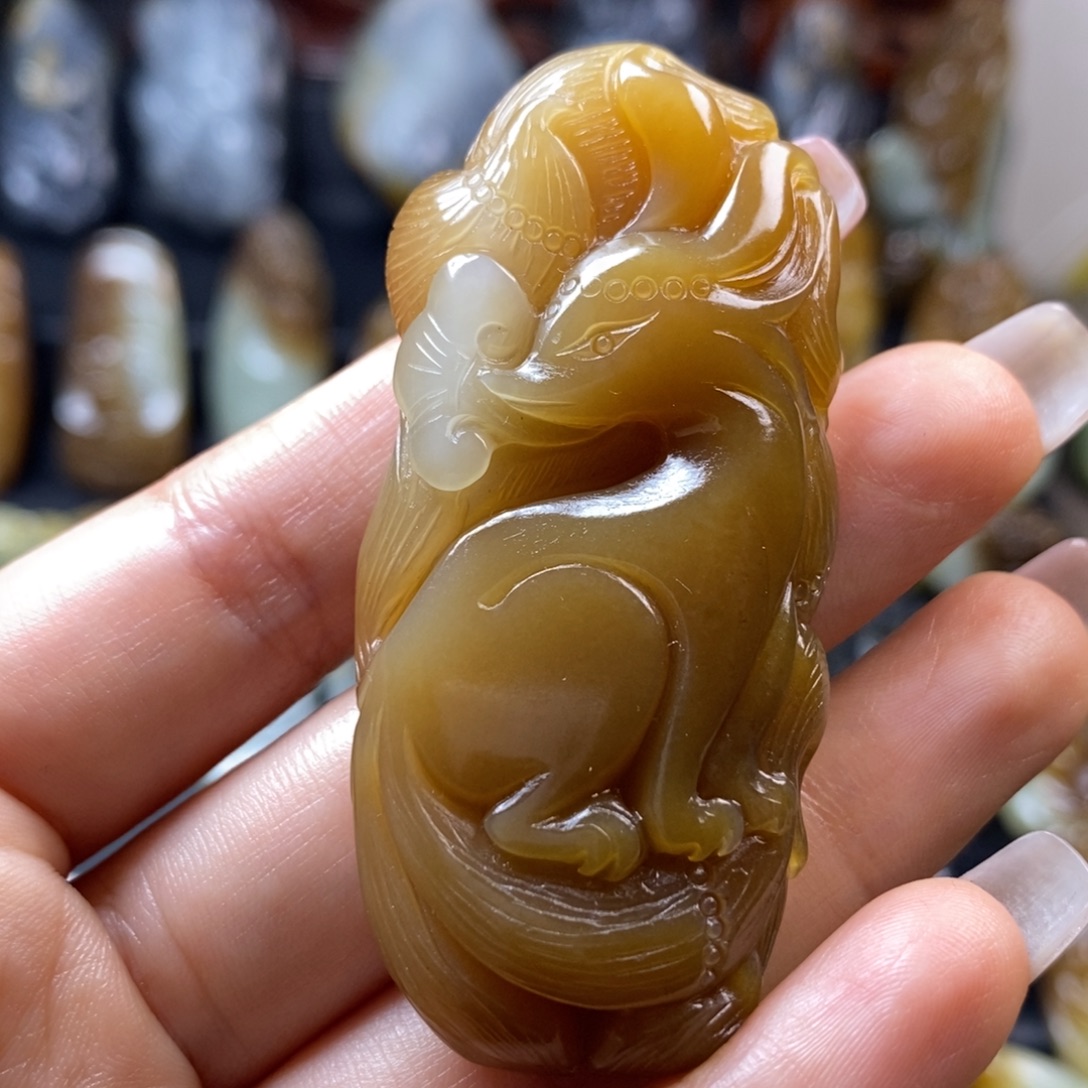 和田玉未镶嵌挂件