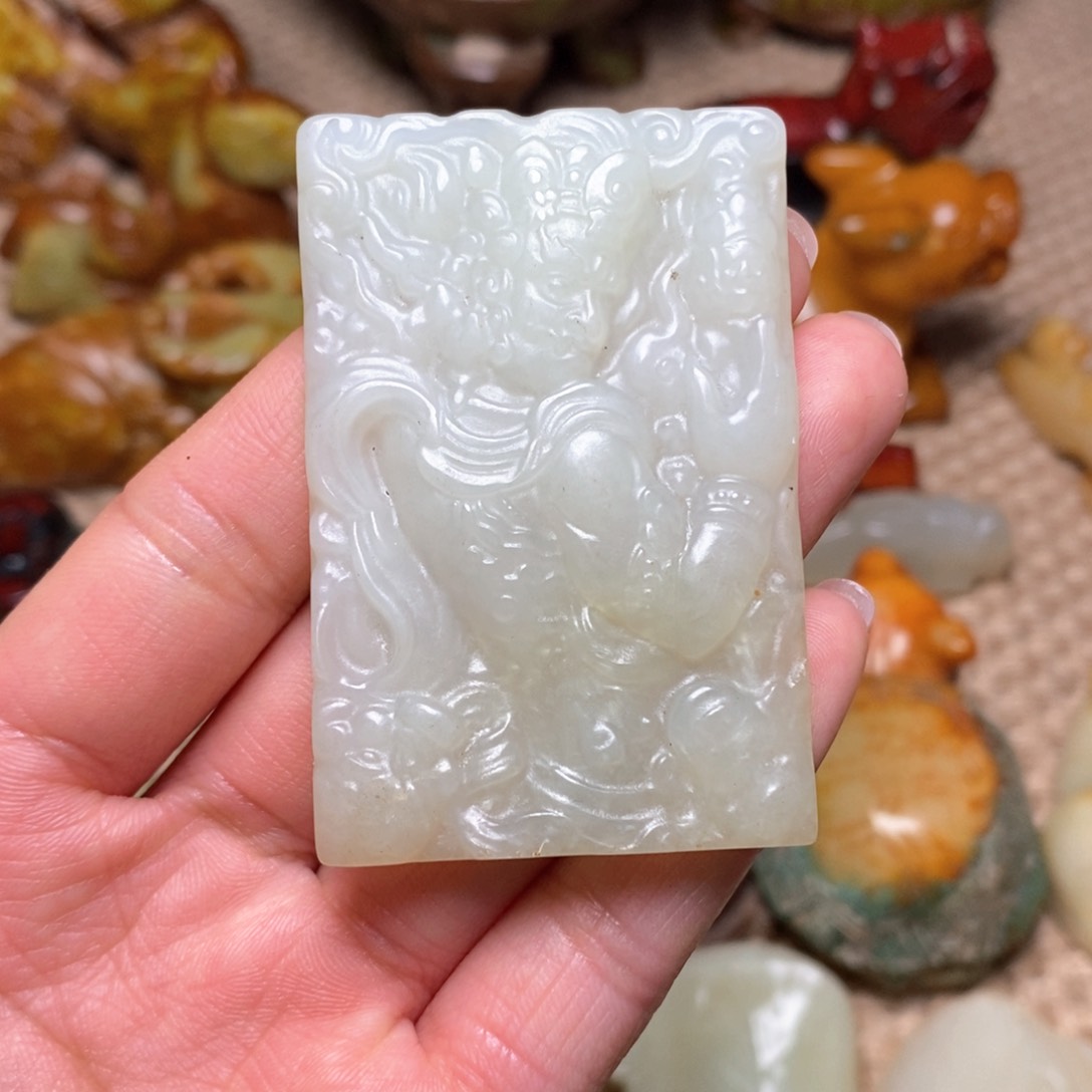 白玉菩提吊坠白玉菩提白玉菩提摆件