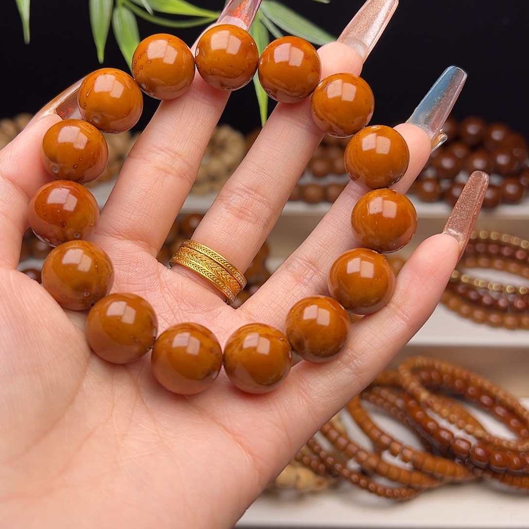 香***菜手串紫金鼠15光珠