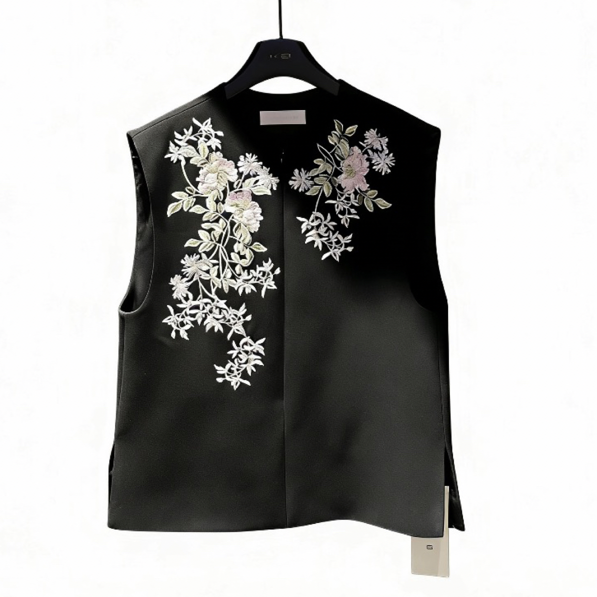 LA MAISON JADE玉琼刺绣花卉无袖马甲 J26S4067