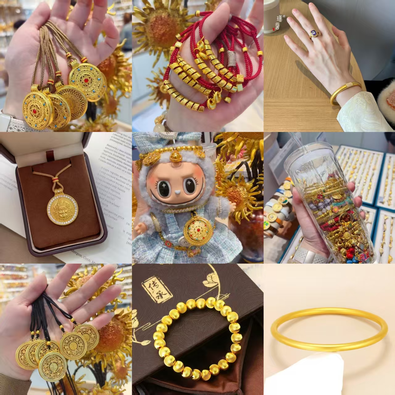 铜合金珐琅手镯 镀真金实心门店同款首饰手镯