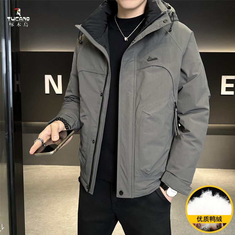 TUCANO/啄木鳥优质冬季户外工装羽绒服连帽时尚保暖鸭绒御寒外套