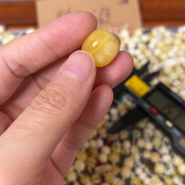 蜜蜡未镶嵌裸石15.7mm一个