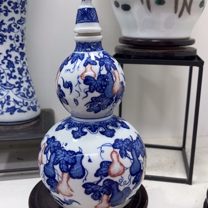 景德镇陶瓷花瓶摆件瑕疵