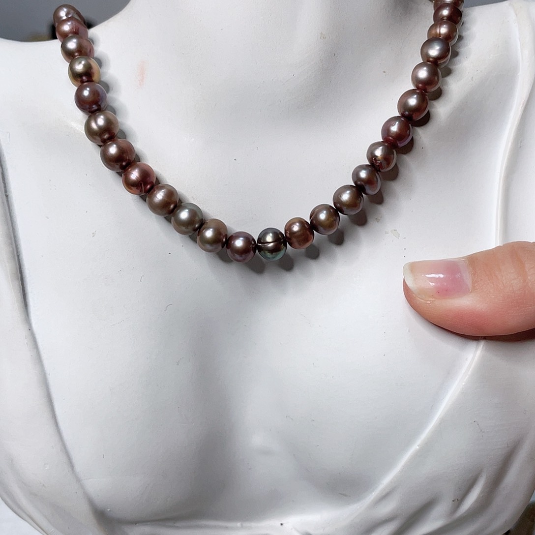 淡水珍珠合金颈饰