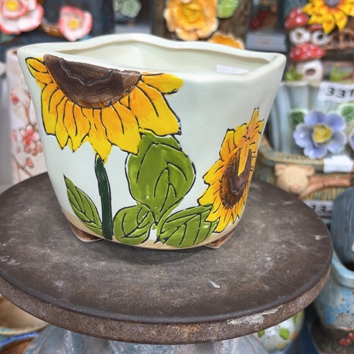 紫砂花盆粗陶材质多肉花盆