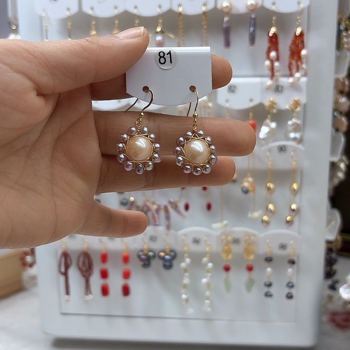 淡水珍珠发饰银S925镶嵌