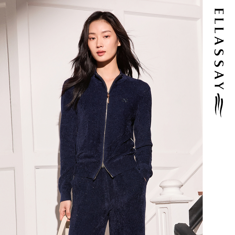 ELLASSAY歌力思2025秋季新款简约修身显瘦针织衫女EWW3600900