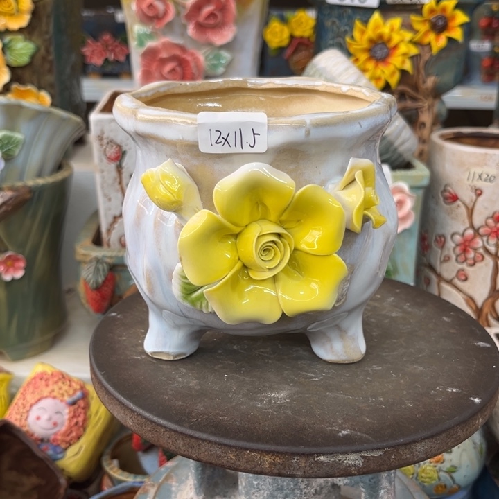 紫砂花盆粗陶材质多肉花盆