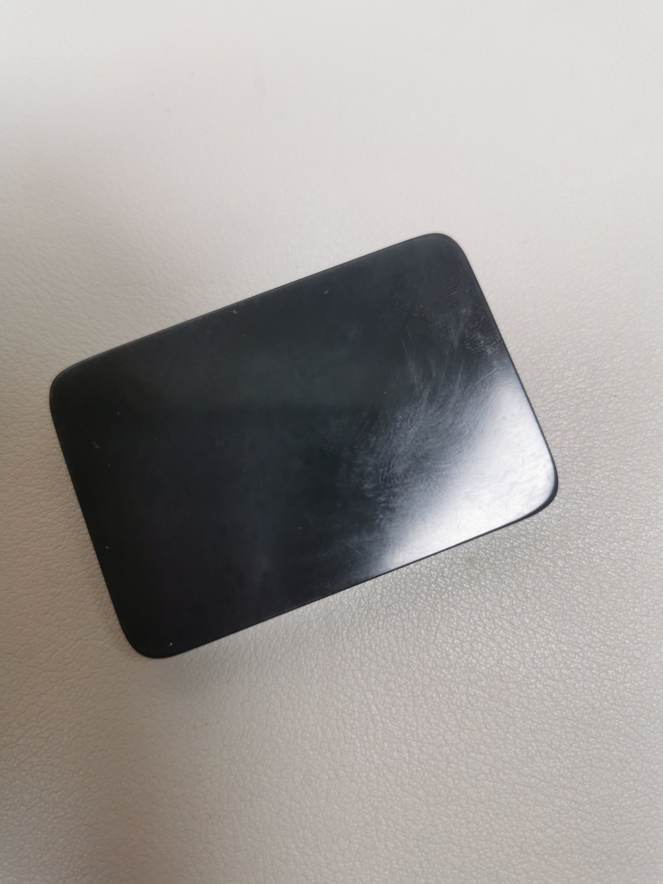 新疆和田玉墨玉35钢板聚墨青花48克左右