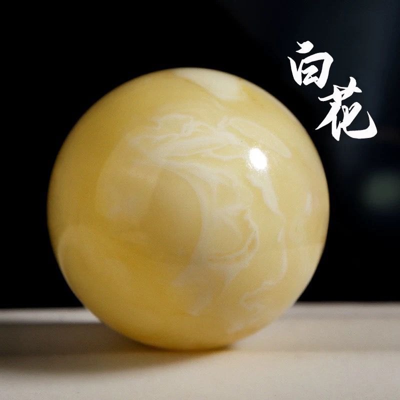 原矿俄料满蜜白花蜜圆珠散珠单珠隔珠无优化琥珀佛珠手链配饰