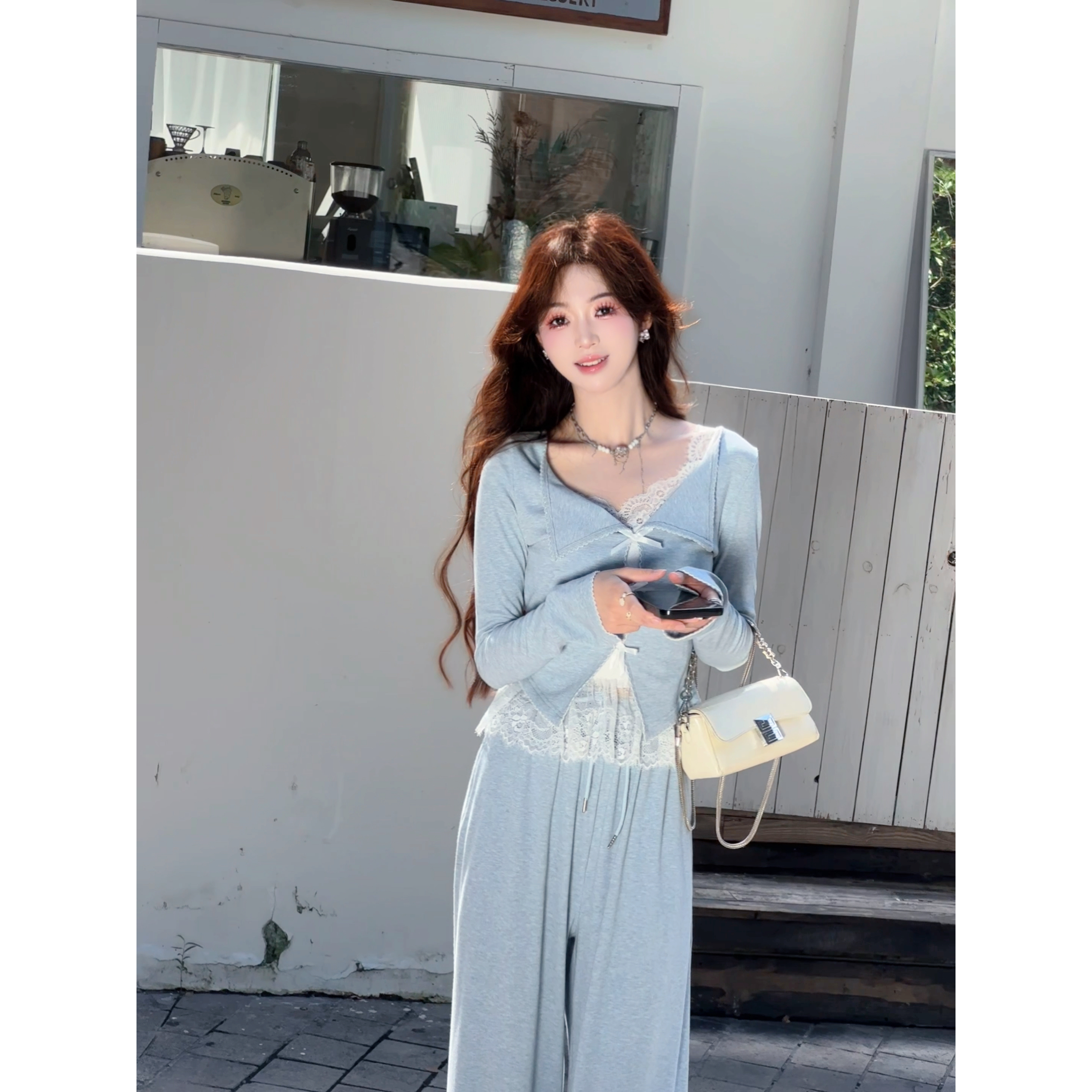 冉冉定制●【心动预警】两件套上衣+裤子预 不含内搭 LUQ4TZ5314