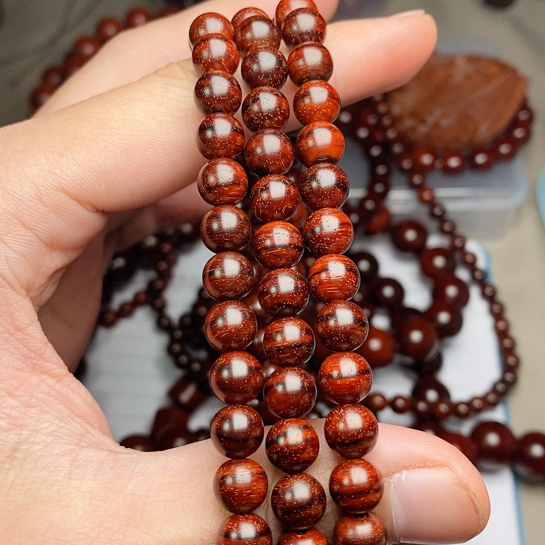 檀香紫檀（小叶紫檀）0.8虎皮纹