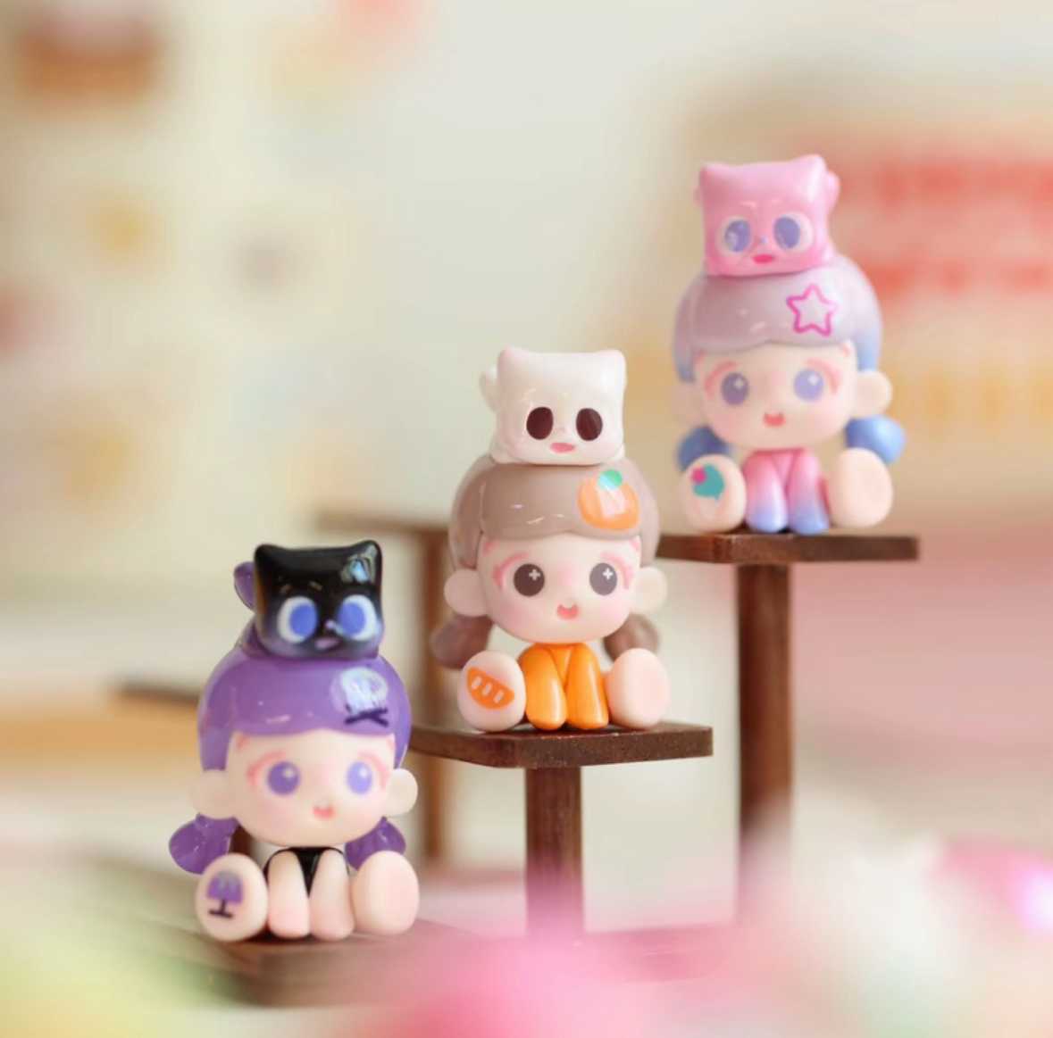 【代拆】倒倒和小猫的一天系列萌粒潮玩盲盒【不支持退换】