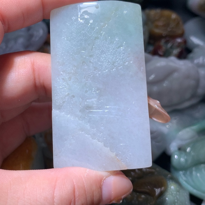 翡翠未镶嵌颈饰保真天然A货翡翠