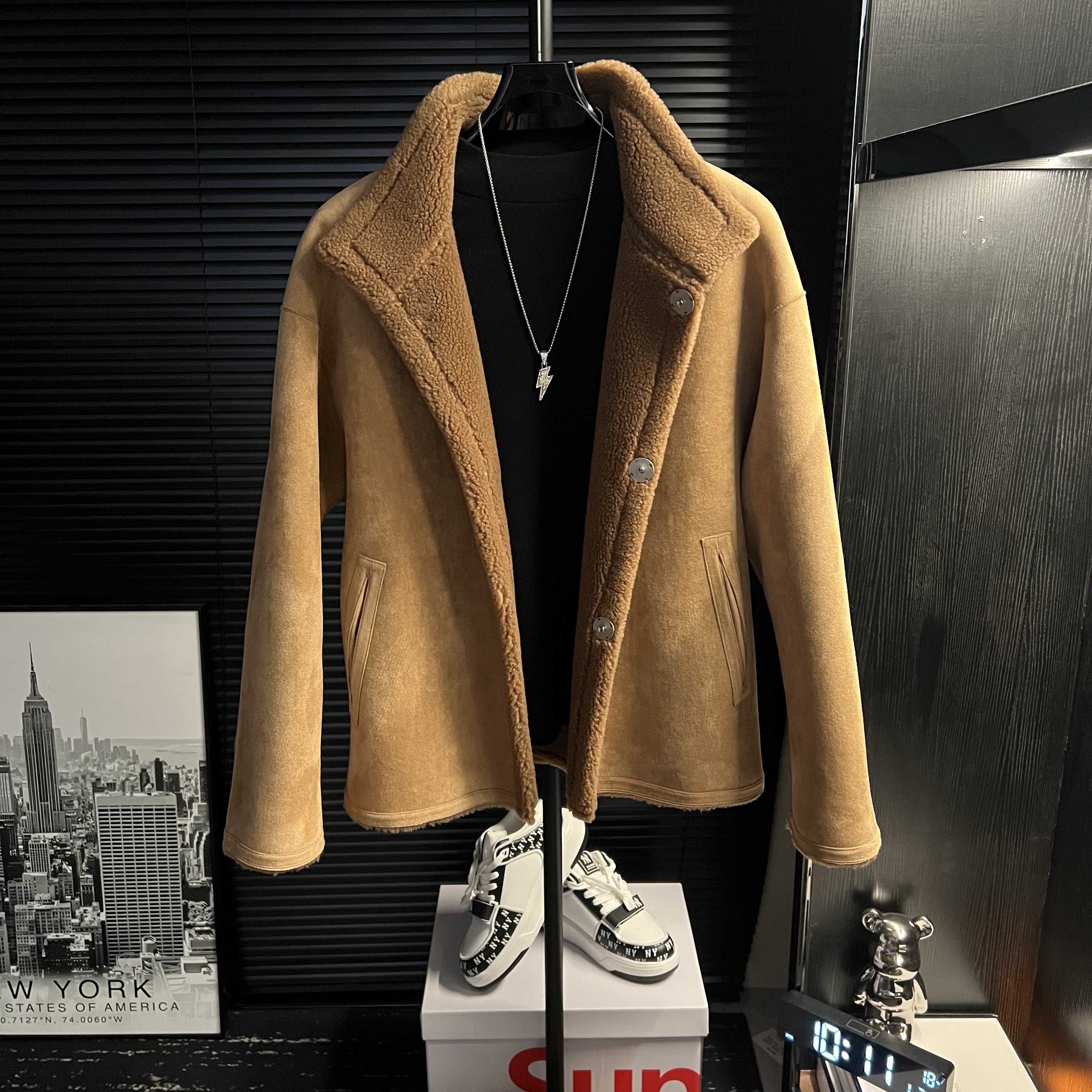 XiXi-新款男士冬季加厚双面穿外套