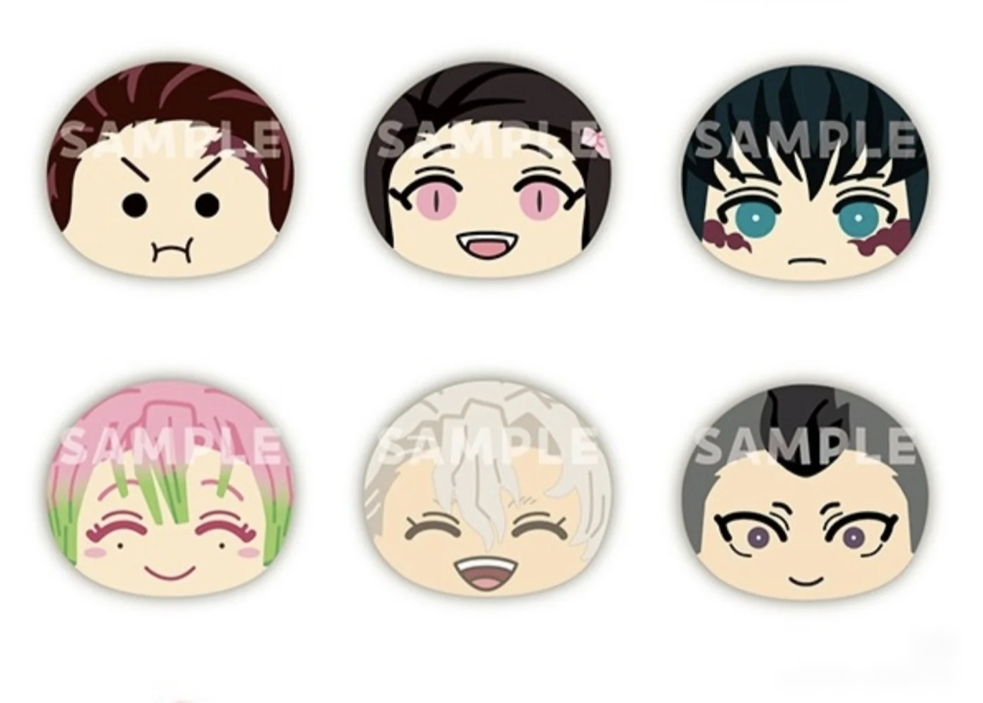 【小五】鬼灭之刃捏捏乐Q版馒头团子挂件第六期