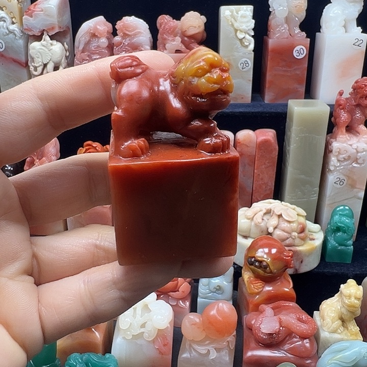 寿山石印石寿山石手工雕刻