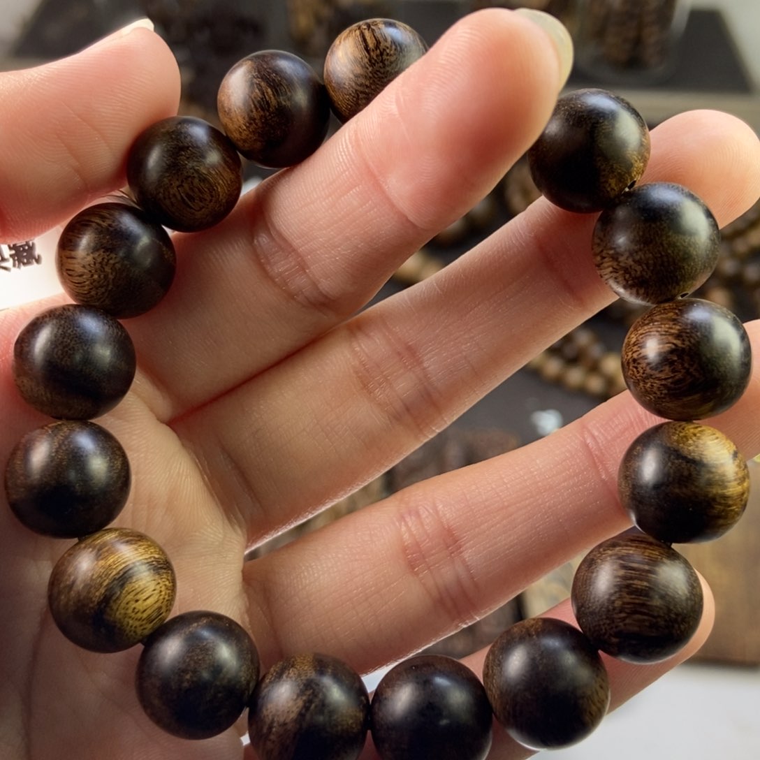沉香手串青*人越南芽庄白瘤疤虎斑