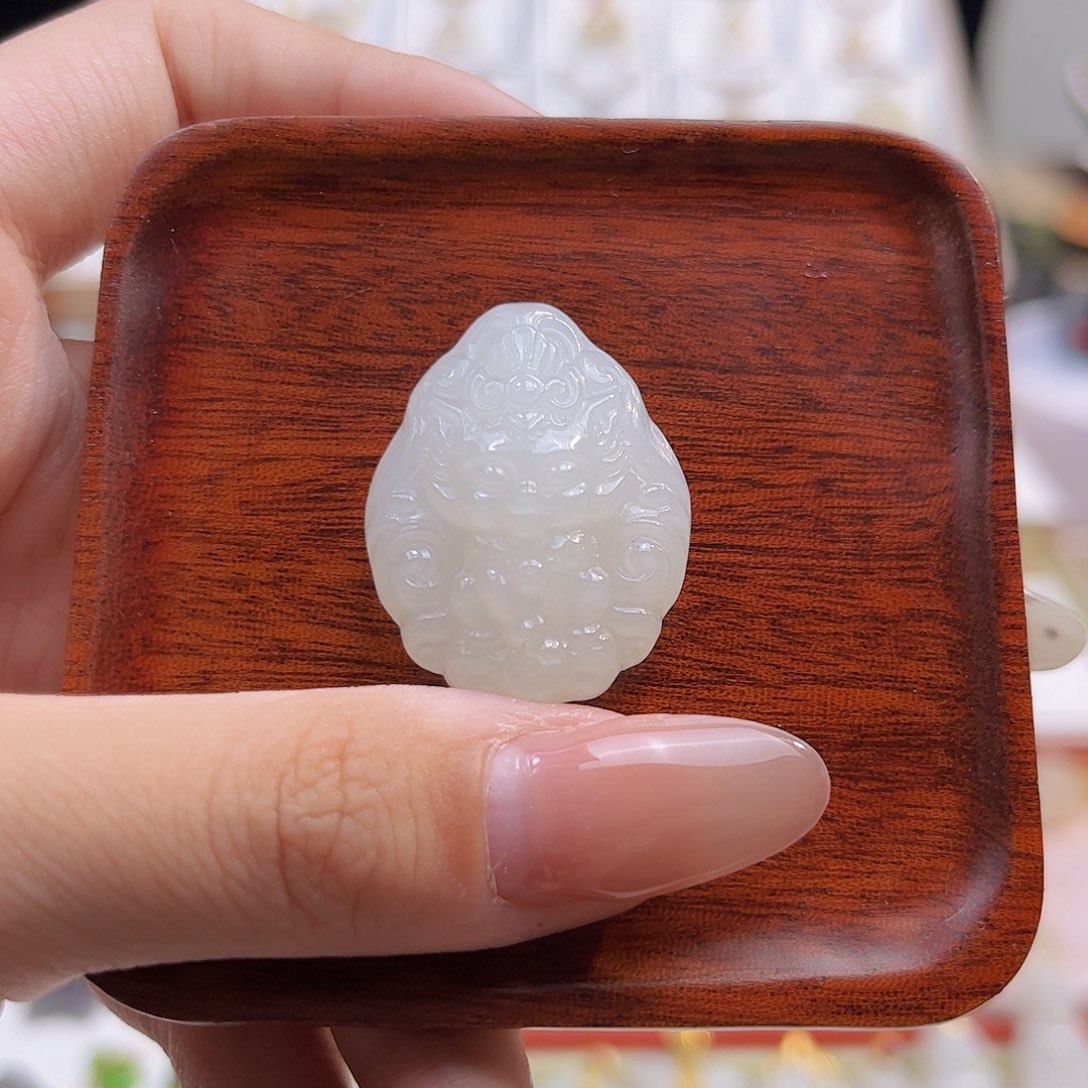 和田玉未镶嵌吊坠(不含链)