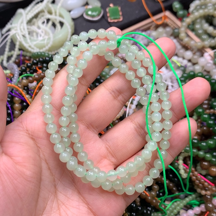 和田玉未镶嵌手链38