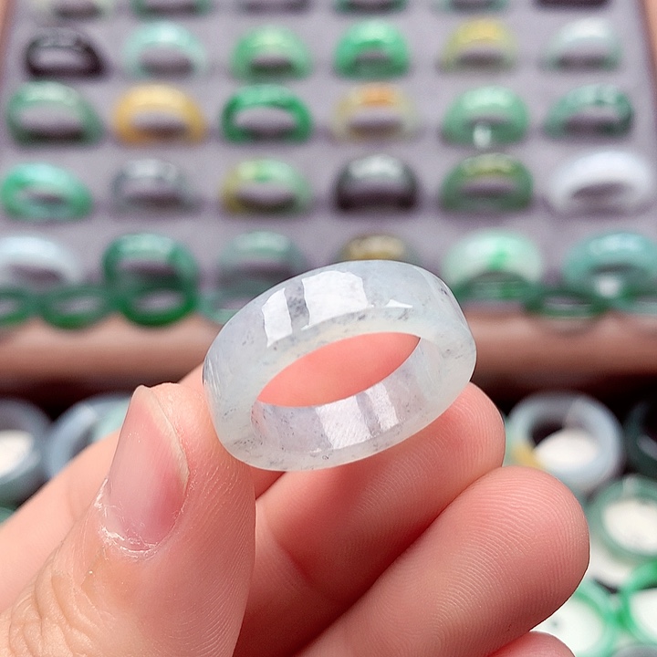 翡翠未镶嵌戒指15-16号