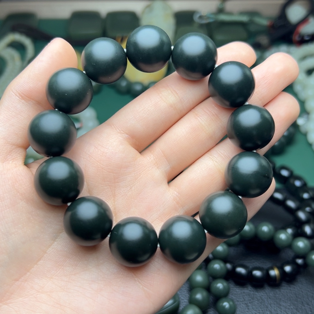 和田玉手链未镶嵌华**歌