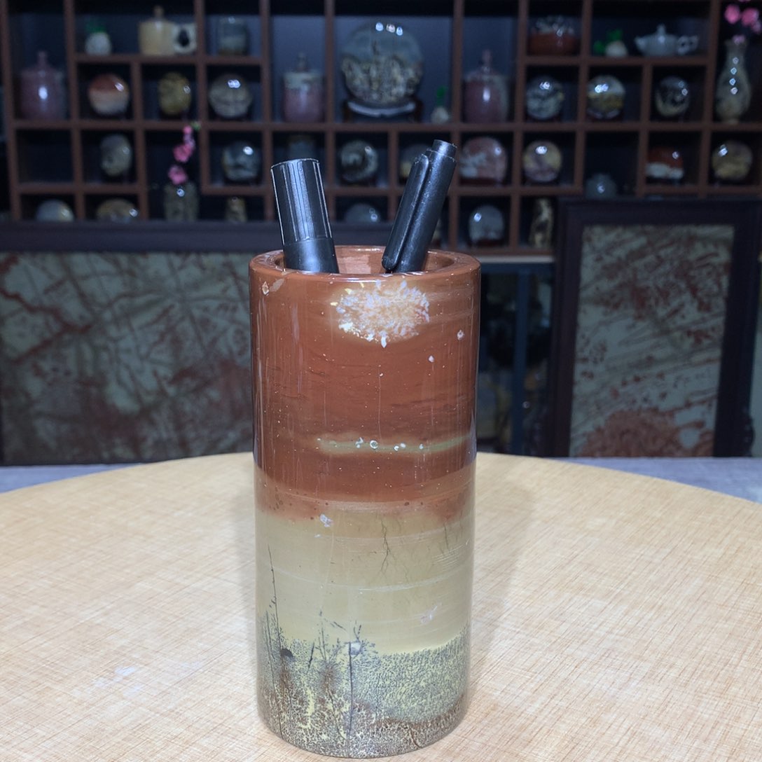 紫砂广西国画石，收藏观赏