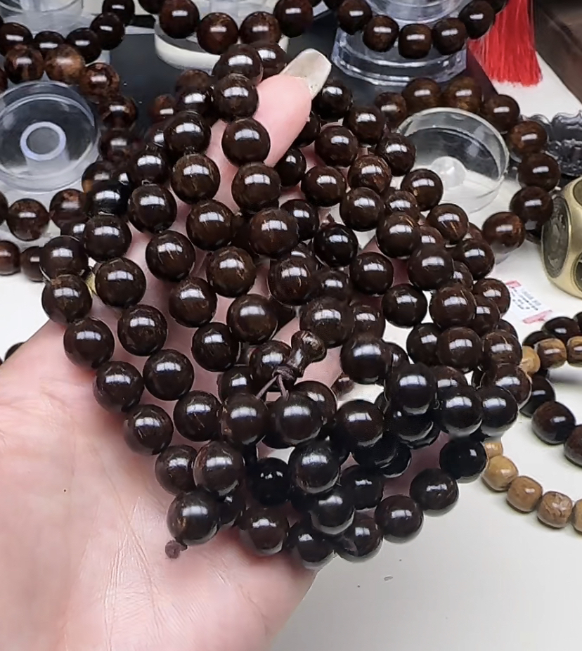 贡木手串多圈1.0黑料子