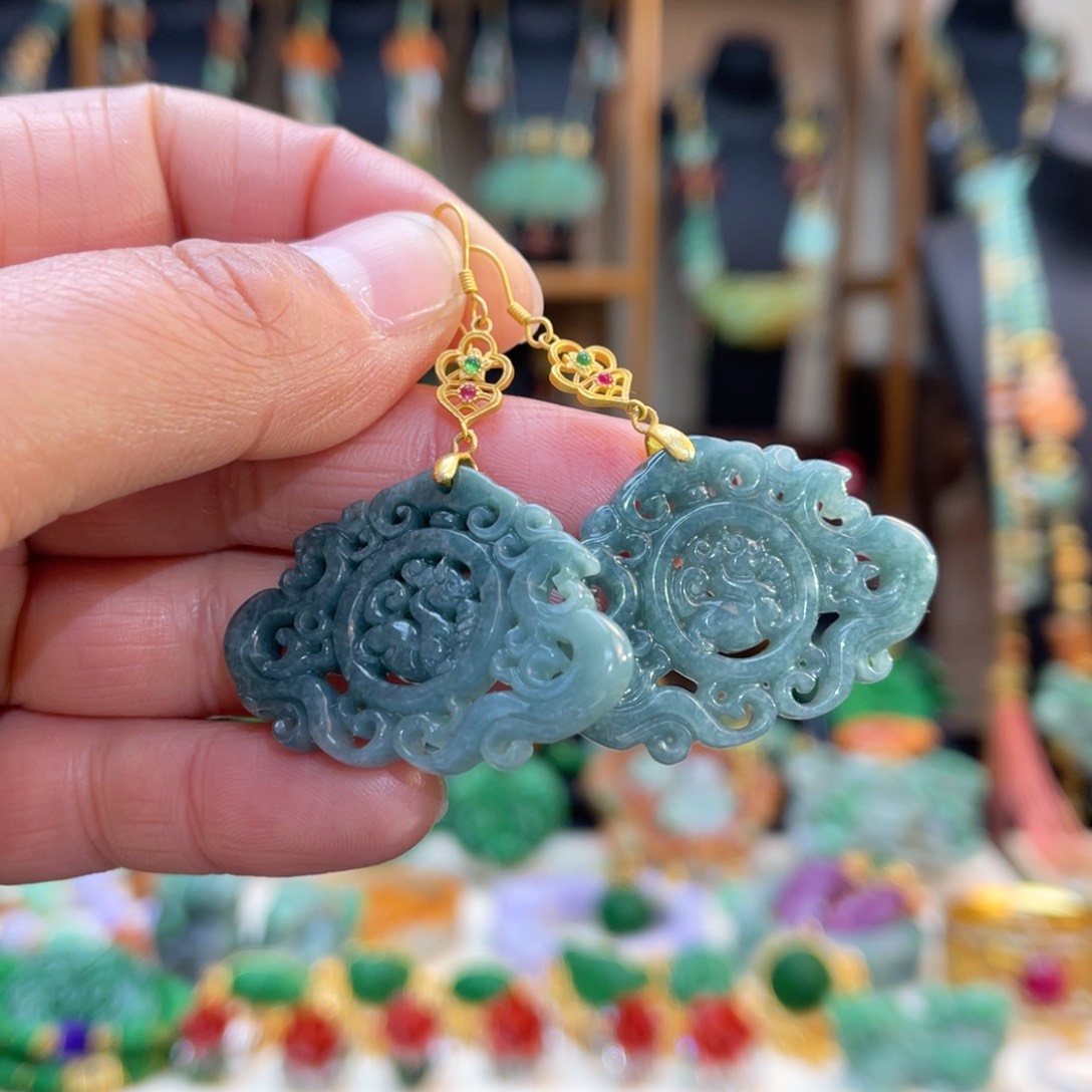 翡翠耳饰合金48小时鉴赏期