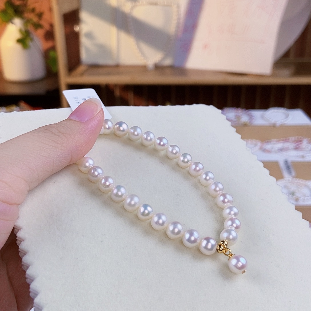 淡水珍珠手绳银S925镶嵌