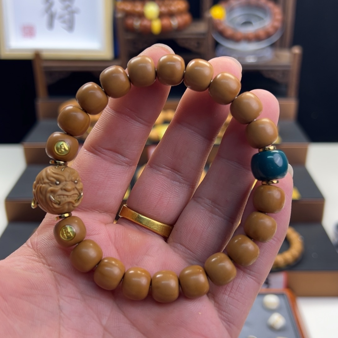 猴头核桃吊坠全品光珠老型定制款