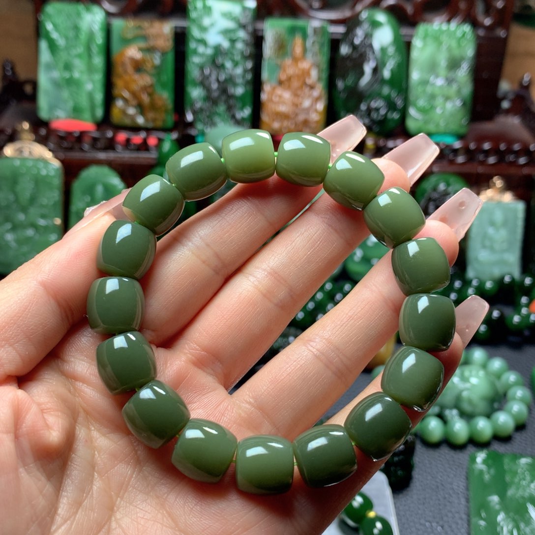 和田玉手串未镶嵌