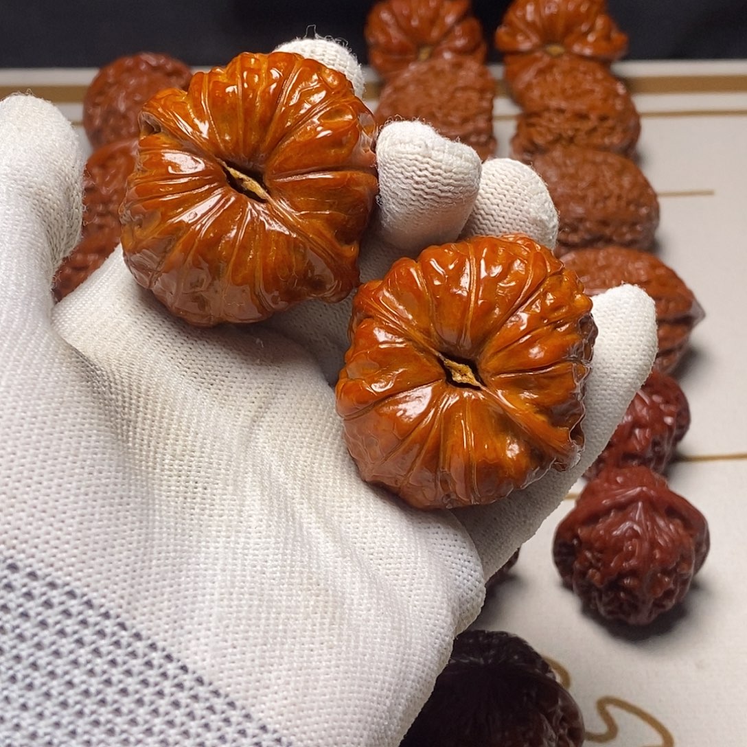 文玩核桃吊坠支持面式纯手盘全品级南瓜墩